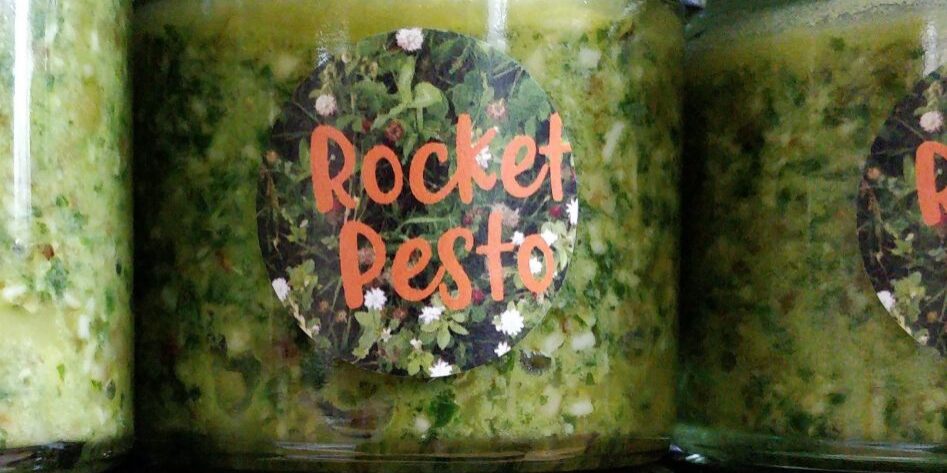 Jars with Rocket Pesto